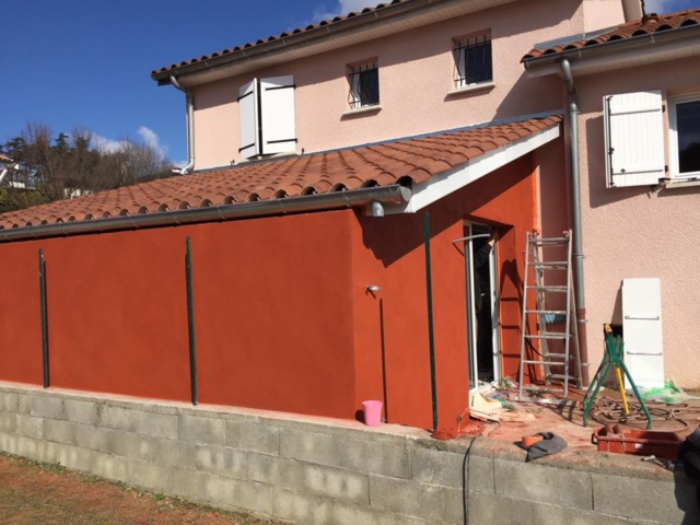 Réalisation d'un agrandissement de maison - maçonnerie, charpente, couverture, zinguerie